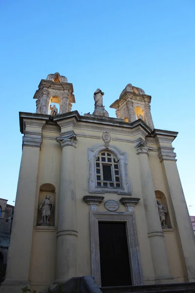 Hermosa Ciudad Ugento Puglia Salento Lecce Italia Monumentos Piedra Cielo — Foto de Stock