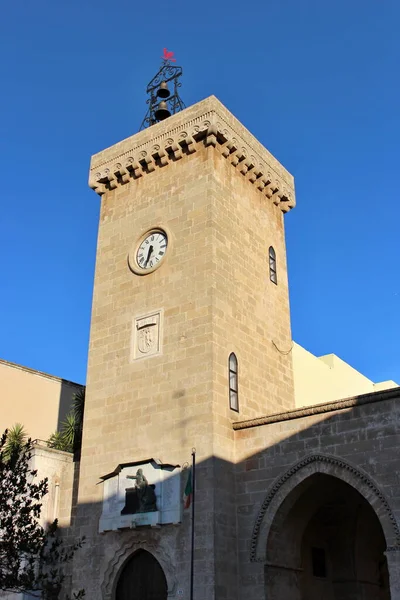 Hermosa Ciudad Ugento Puglia Salento Lecce Italia Monumentos Piedra Cielo — Foto de Stock