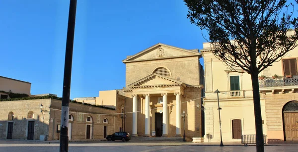 Hermosa Ciudad Ugento Puglia Salento Lecce Italia Monumentos Piedra Cielo — Foto de Stock