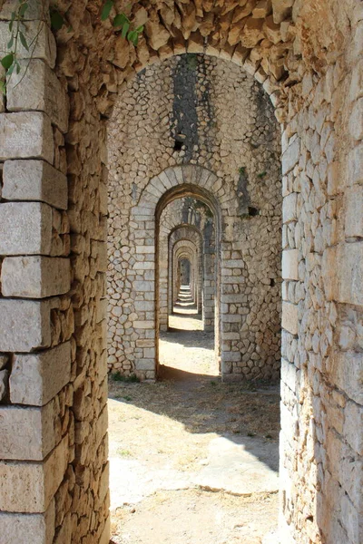 Templo Júpiter Monte Circeo Terracina Lácio Itália Restos Templo Topo — Fotografia de Stock