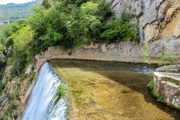 Italy, Lazio, Subiaco, path to the lake and waterfalls of San Benedetto  Stock Photo - Alamy