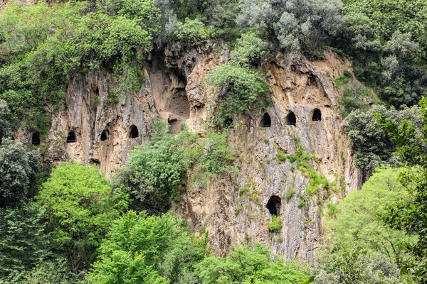 Римский Природный Археологический Парк Вилла Грегориана Тиволи Лацио Италия Долине — стоковое фото