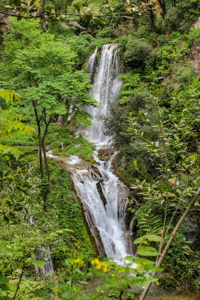 Het Romeinse Natuur Archeologische Park Van Villa Gregoriana Tivoli Lazio — Stockfoto