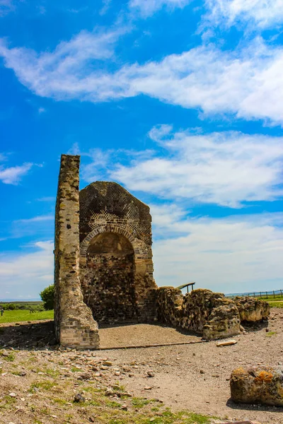 Parque Natural Arqueológico Etrusco Vulci Província Viterbo Lazio Itália Restos — Fotografia de Stock