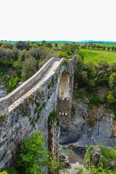 Parque Natural Arqueológico Etrusco Vulci Província Viterbo Lazio Itália Castelo — Fotografia de Stock