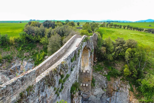 Parque Natural Arqueológico Etrusco Vulci Província Viterbo Lazio Itália Castelo — Fotografia de Stock