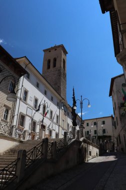 Spoleto şehrine bir göz atalım. Perugia ili, Umbria, İtalya.