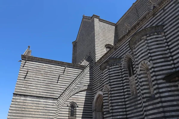 Catedral Orvieto Estilo Gótico Provincia Terni Umbría Italia Fachada Está — Foto de Stock