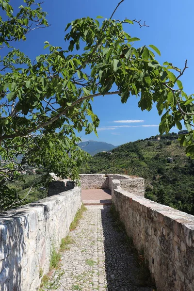 Rocca Albornoziana Uma Fortaleza Castelo Com Vista Para Cidade Spoleto — Fotografia de Stock