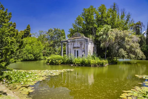 Juli 2020 Königspalast Reggia Caserta Der Englische Garten Mit Dem — Stockfoto