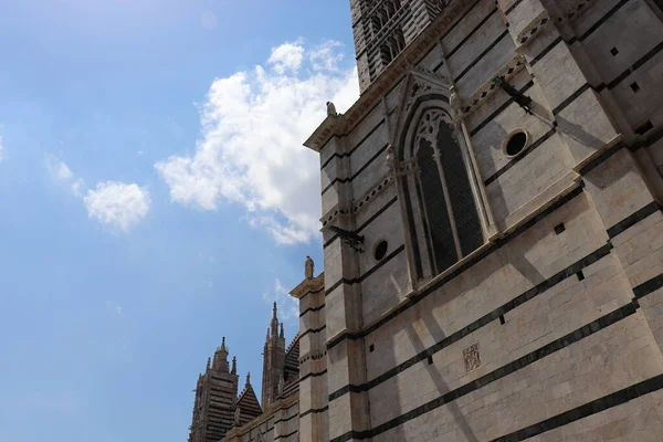 Una Visión Ciudad Medieval Siena Toscana Italia Patrimonio Unesco Majestuosa — Foto de Stock