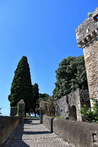 Uno Scorcio Dell Antico Borgo Medievale Sermoneta Provincia Latina Lazio — Foto Stock