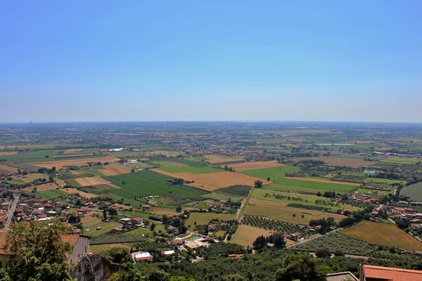 Aperçu Ancien Village Médiéval Sermoneta Dans Province Latina Latium Italie — Photo