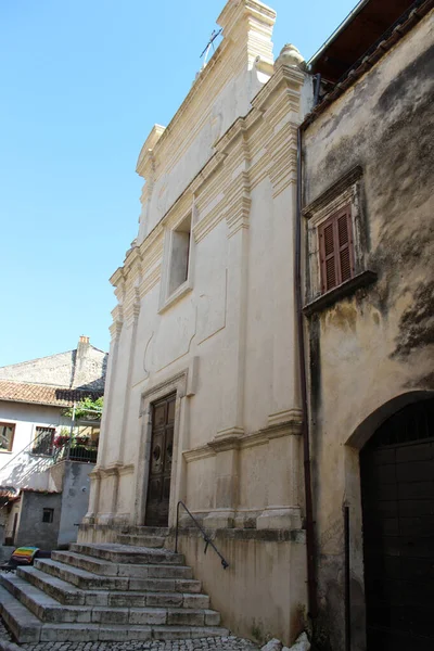 Vistazo Del Antiguo Pueblo Medieval Sermoneta Provincia Latina Lazio Italia — Foto de Stock