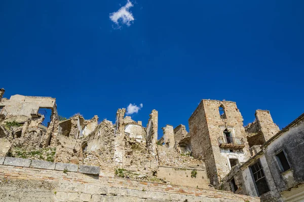 Craco Matera Basilicata Italië Ghost Stad Verwoest Verlaten Een Aardverschuiving — Stockfoto