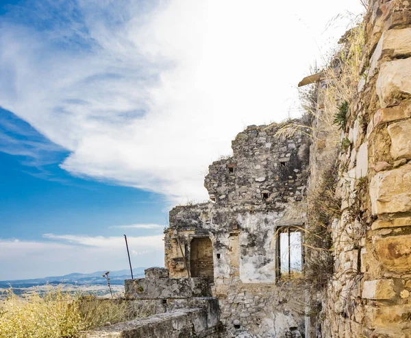 Craco Matera Basilicata Włochy Miasto Duchów Zostało Zniszczone Porzucone Osunięciu — Zdjęcie stockowe