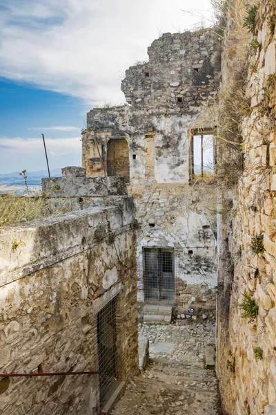 Craco Matera Basilicata Italien Spökstaden Förstördes Och Övergavs Efter Ett — Stockfoto