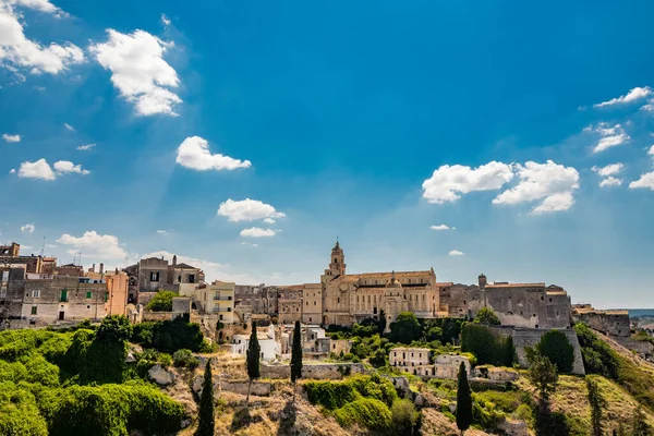 Gravina Puglia Italia Horizonte Ciudad Con Sus Casas Palacios Catedral — Foto de Stock