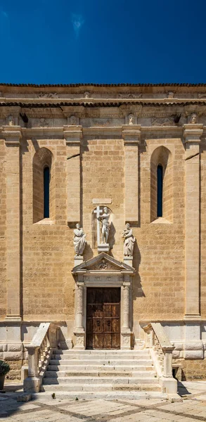 Gravina Puglia Italia Lado Catedral Escalera Que Conduce Entrada Iglesia — Foto de Stock