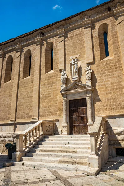 Gravina Puglia Italia Lado Catedral Escalera Que Conduce Entrada Iglesia — Foto de Stock