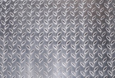 Metal doku arka plan, gümüş alüminyum doku rhombus şekillerle paterni