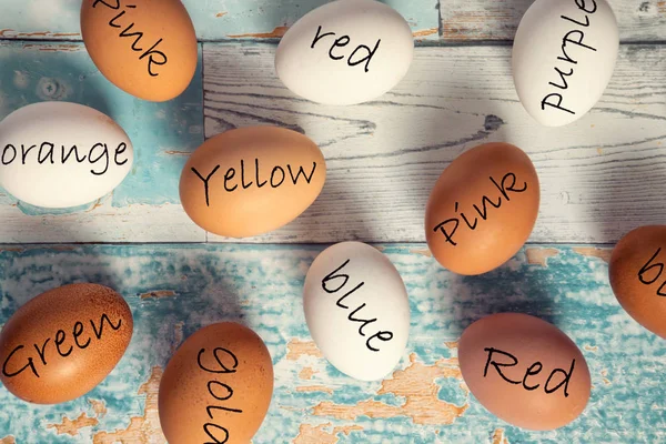 Δημιουργικά βαμμένα αυγά για τεμπέλης για γυναίκες — Φωτογραφία Αρχείου