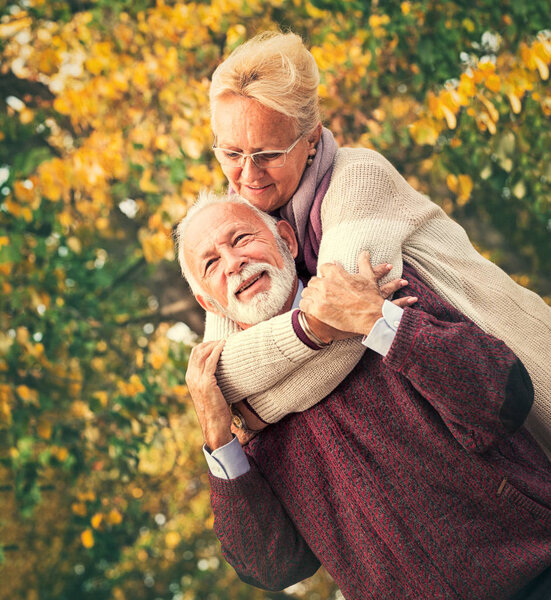 Elderly love couple. Senior tenderness