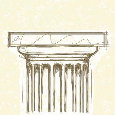 Elle çizilmiş, Dor başkentinde bir arka plan üzerinde