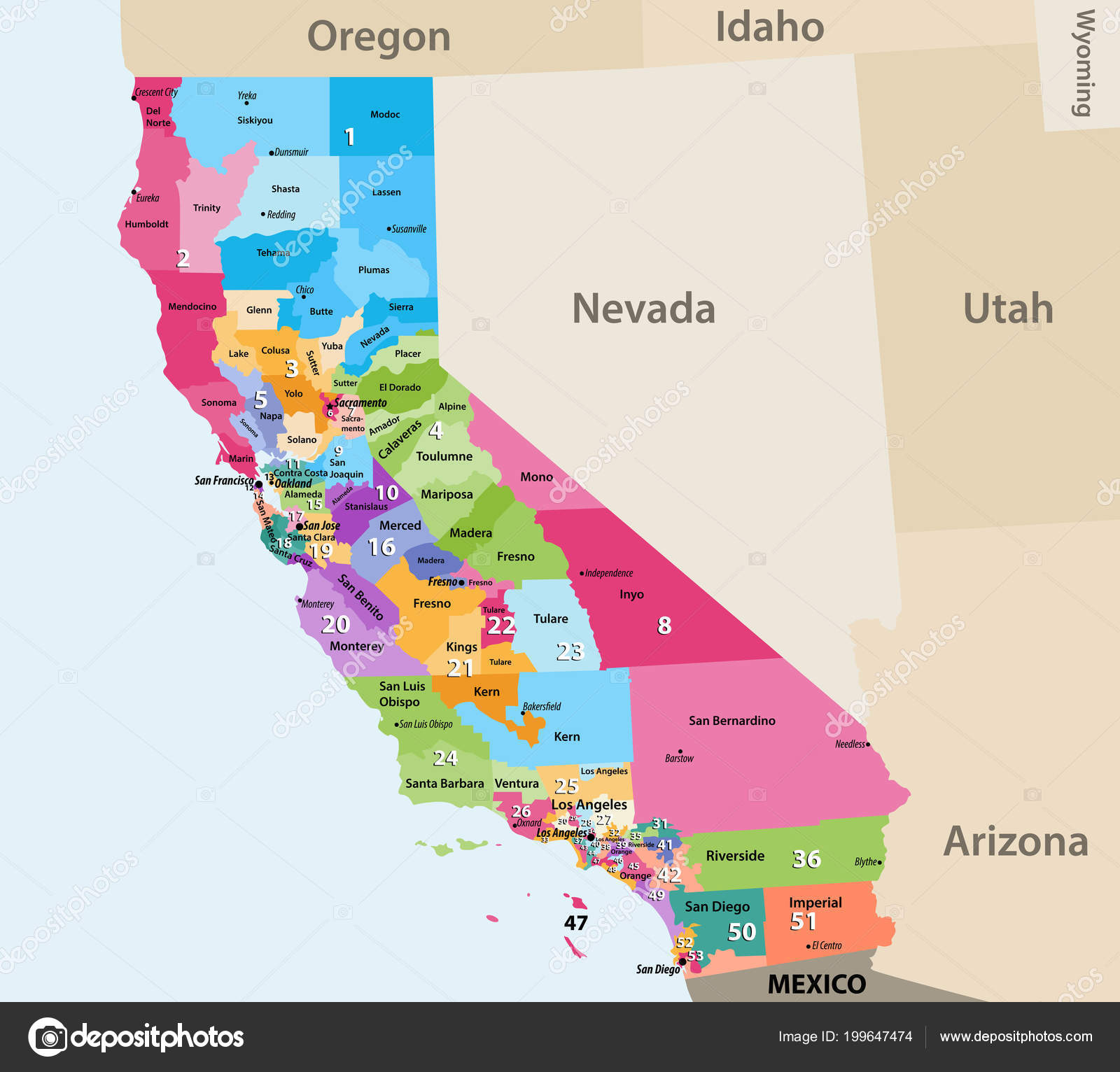 Mapa De California Para Colorear - vrogue.co