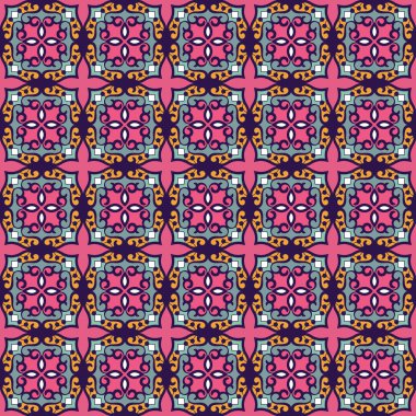 Vektör damaskesiz kalıp arkaplanı 