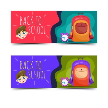 Elle çizilmiş tarzı ile geri afiş Okulu