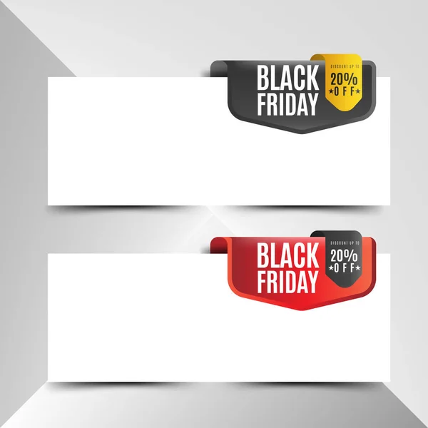 Black Friday Banner Set — Stock Vector