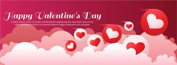 Realistische valentine's Day achtergrond — Stockvector