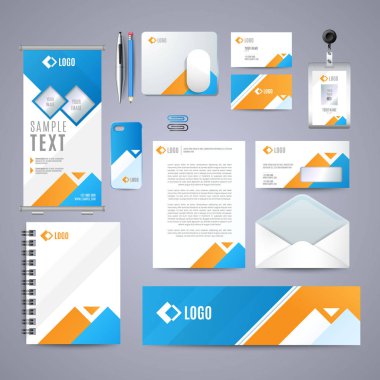 Kurumsal mavi kimlik tasarımı