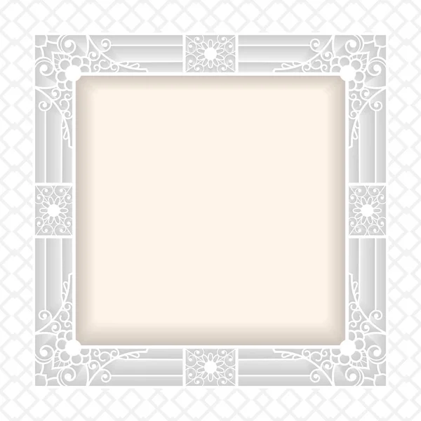 Філігранний каркасний папір вирізаний. бароковий вінтажний дизайн — стоковий вектор
