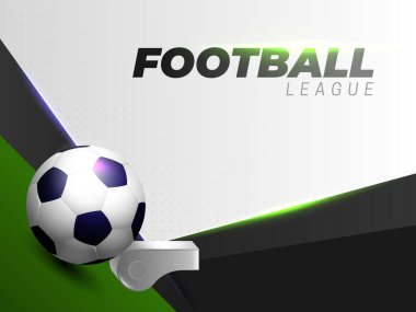 Kırmızı ve siyah futbol ligi şablonu