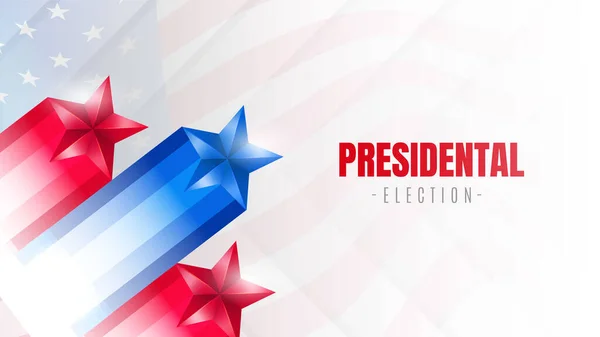2020 Usa Presidential Election Banner — Stock Vector