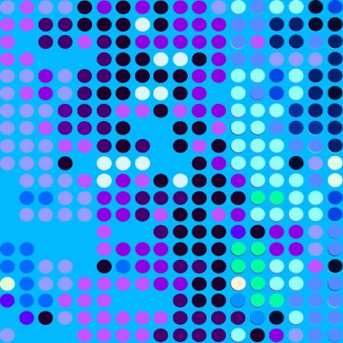 Arka plan. Benekli noktalı resim etkisi. Raster küçük resim.