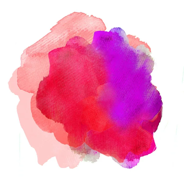 Manchas de aquarela, formas abstratas. Manchas de cor. Base para o projeto — Fotografia de Stock