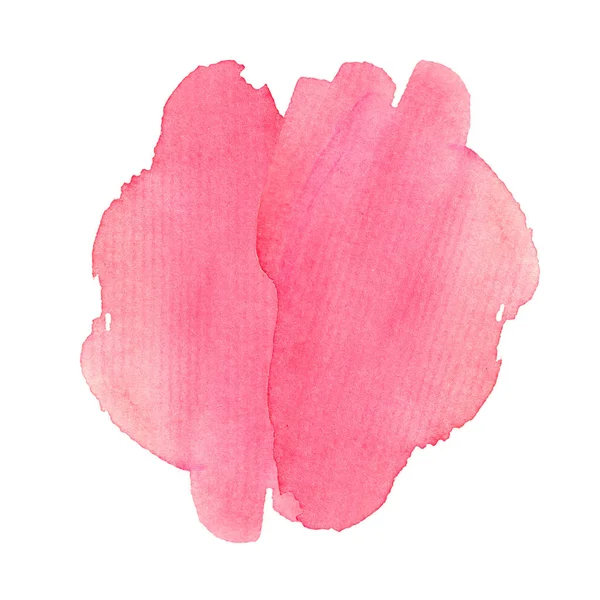 Розовый акварельная живопись, роспись кистью. Набор для дизайна — стоковое фото