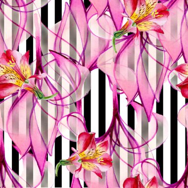  Sorunsuz arka plan, çizim suluboya. Çiçekler soyutlama. Tasarım için temel