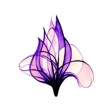 Arka plan. Çiçekler suluboya. Beyaz bir arka plan üzerinde yalıtım. Soyutlama.