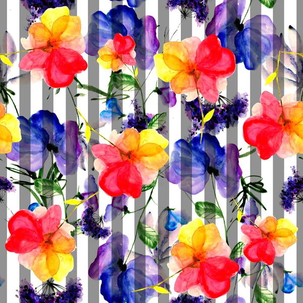 Hermoso Patrón Floral Sin Costuras Ilustración Floral Fondo Sin Fisuras —  Fotos de Stock