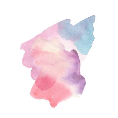 Suluboya, lekeleri, leke, sıçraması. Sulu boya seti. Soğuk, mavi, pembe renk. çizimler