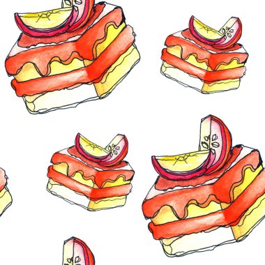  Tatlılar, kusursuz bir geçmişi var. Tatlı suluboya ile boyanmış..