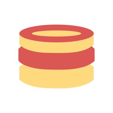 Para simgesi düz. Jeton işareti vektörü