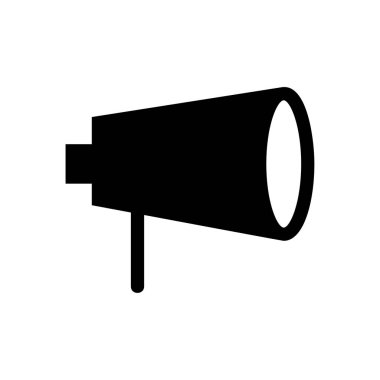 Hoparlör simgesi vektör-Iş pazarlama işareti glif vektör-siyah