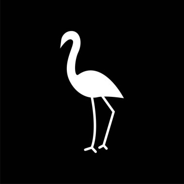 Flamingo simge vektör şablonu-Sign