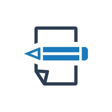 Not simgesi yazma-beyaz arka planda siyah