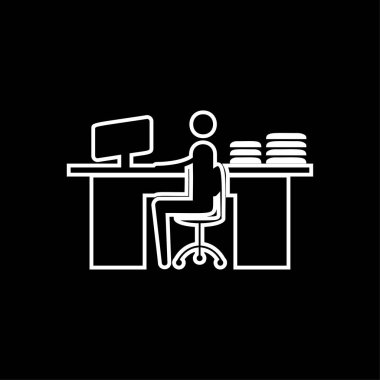 office basit simgesi, vektör çizimi